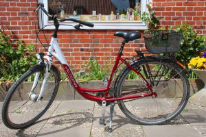 City-Bike in Rot