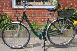 City-Bike in grün